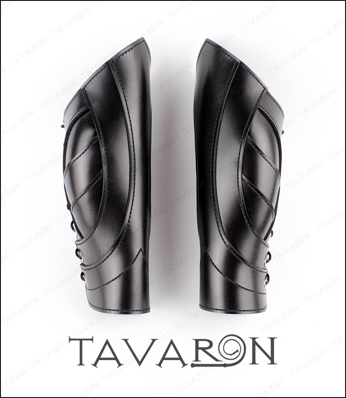 Leather arm bracers and collar