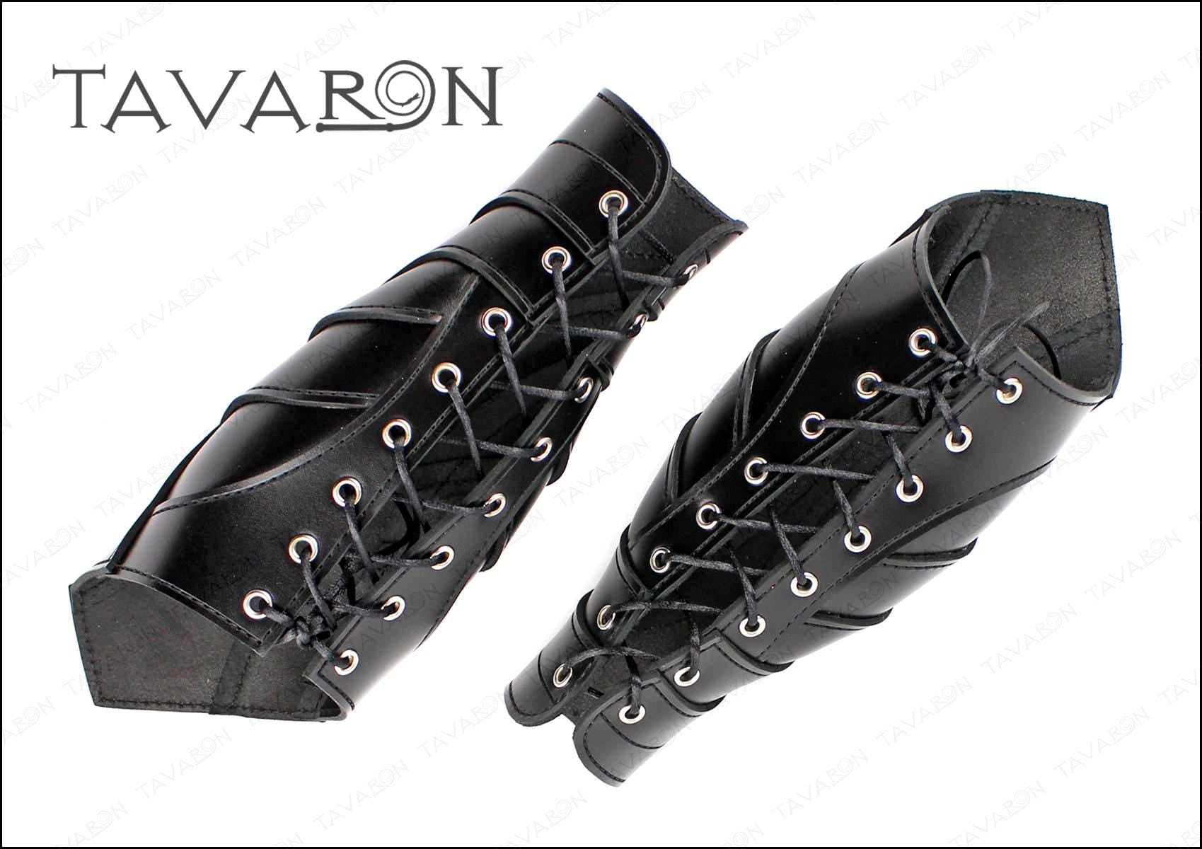 Leather arm bracers and collar