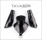 Leather arm bracers and collar