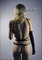 Leather body harness