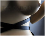 Leather body harness