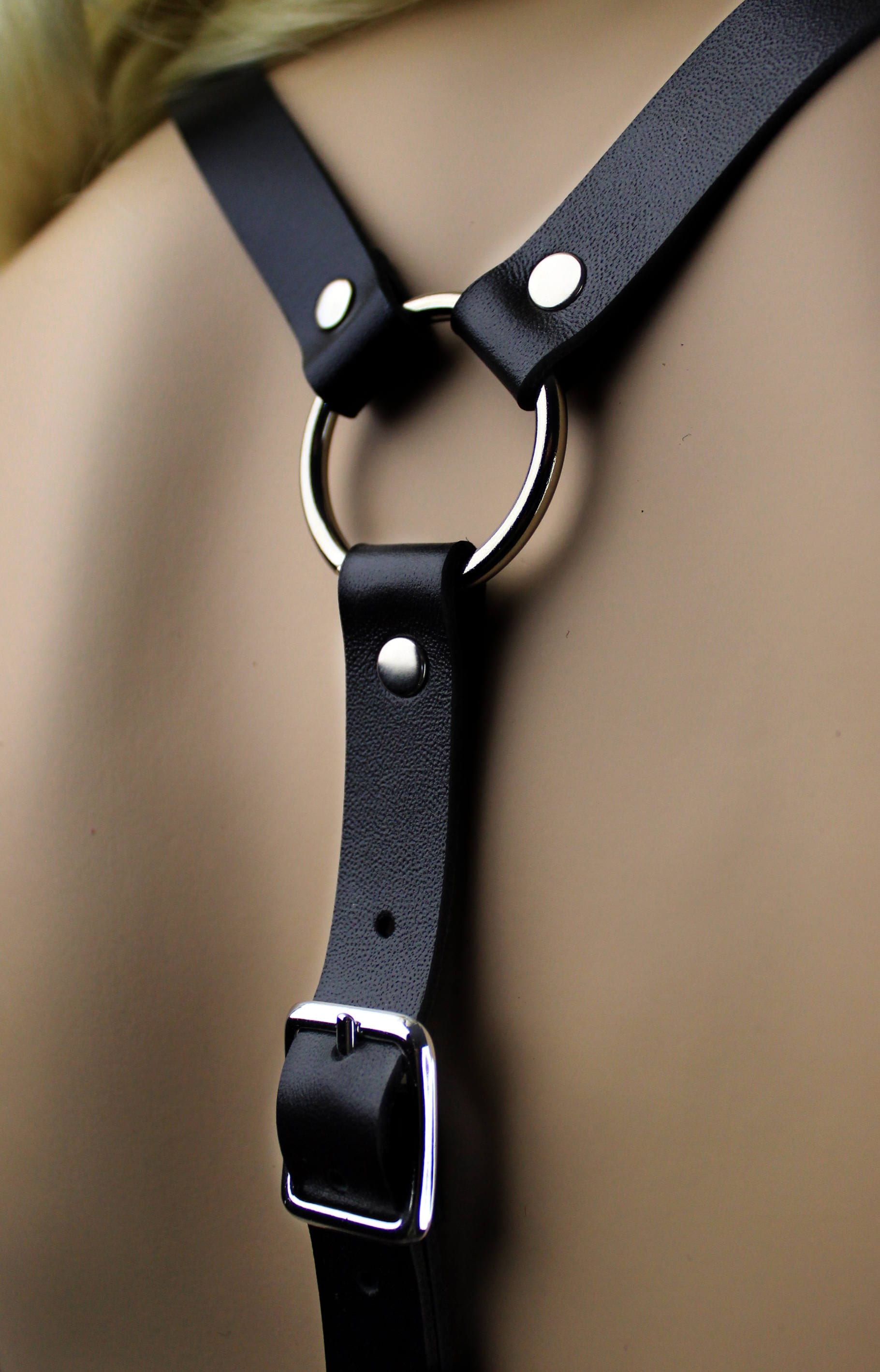 Leather body harness
