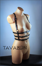 Leather cage body harness