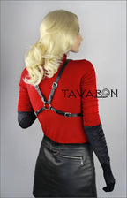 Leather chest harness