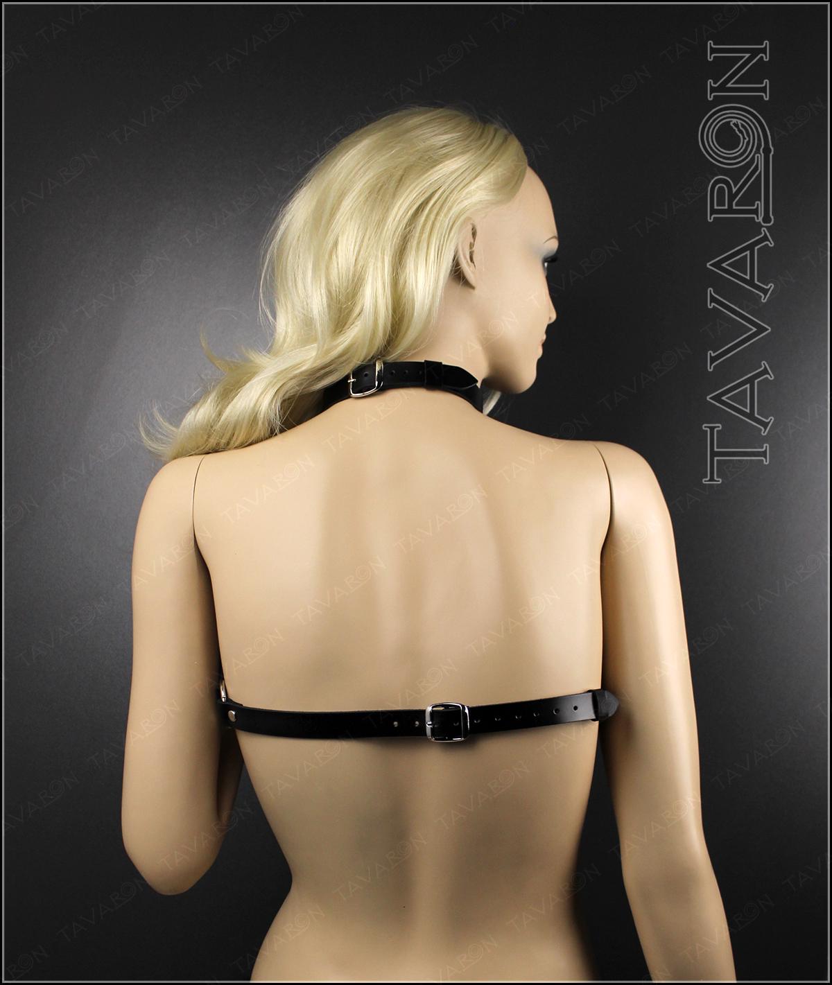Leather chest harness