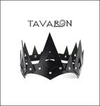 Leather crown with spikes