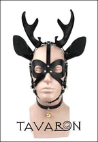 Leather deer mask