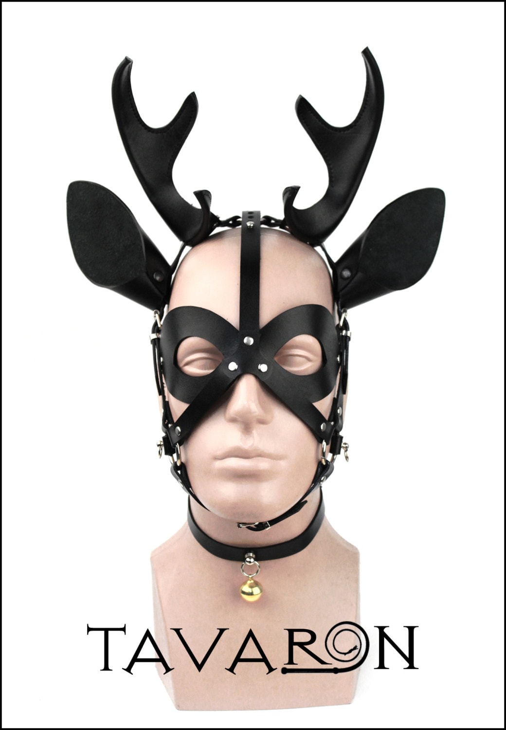 Leather deer mask