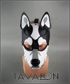 Leather dog mask Husky