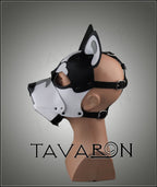 Leather dog mask Husky