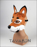 Leather fox mask
