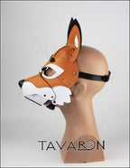 Leather fox mask
