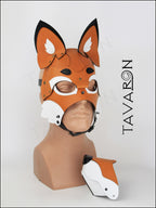 Leather fox mask