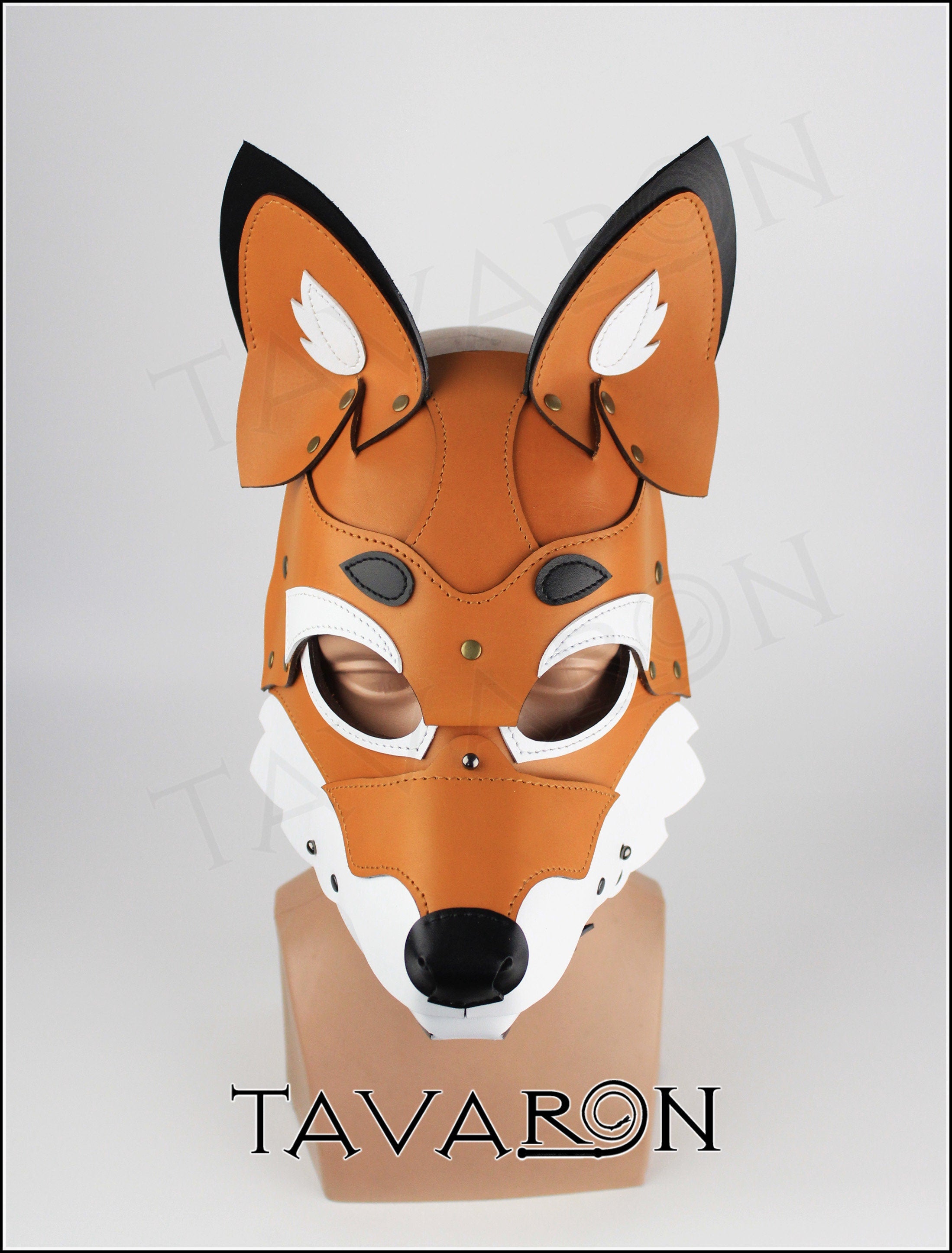 Leather fox mask