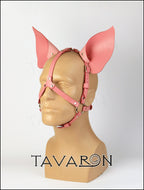 Leather pig mask