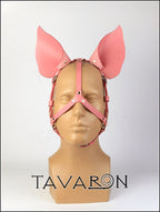 Leather pig mask