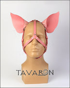 Leather pig mask