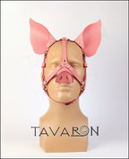 Leather pig mask