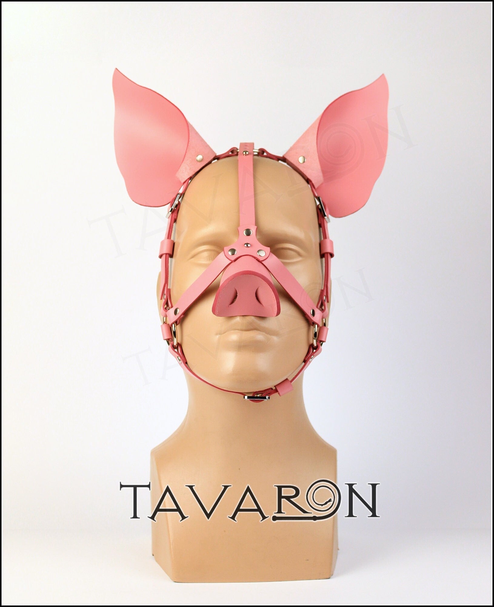 Leather pig mask