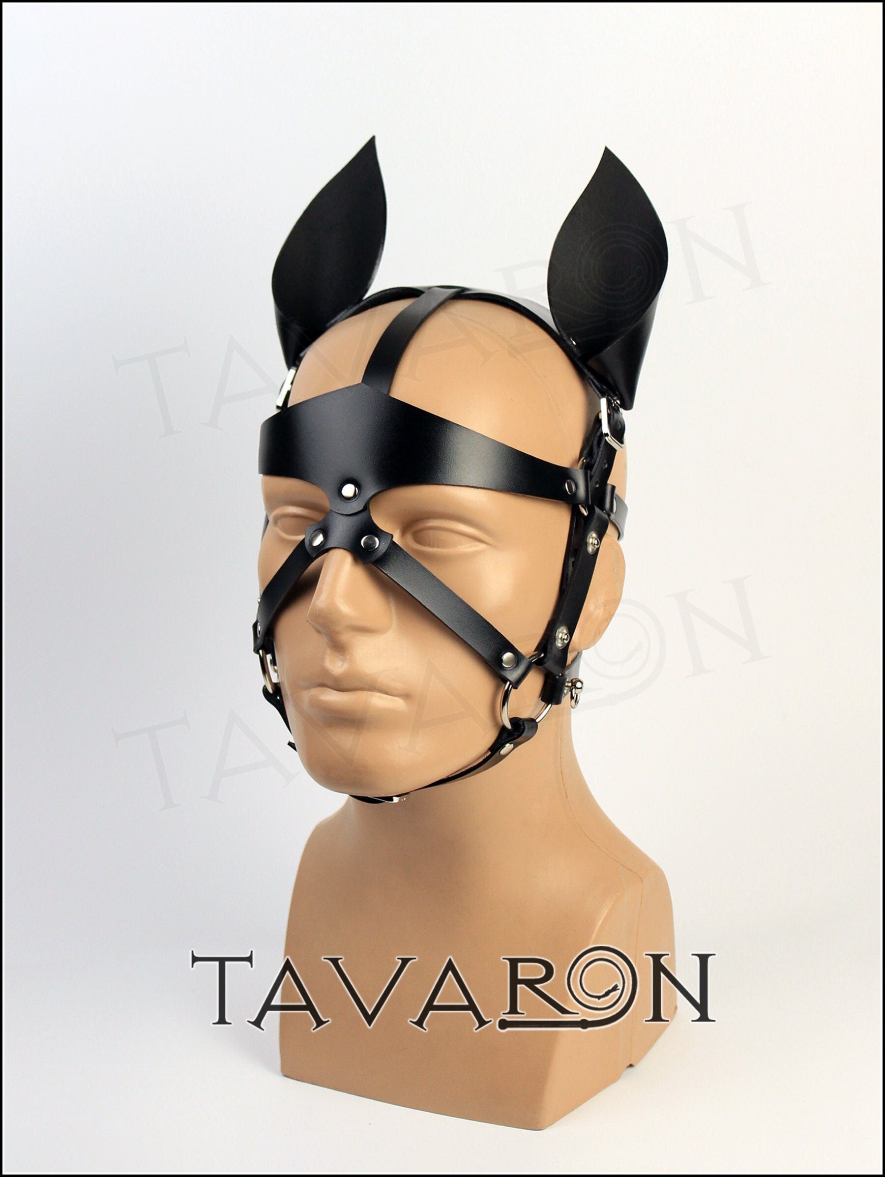 Leather pony mask