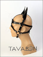 Leather pony mask