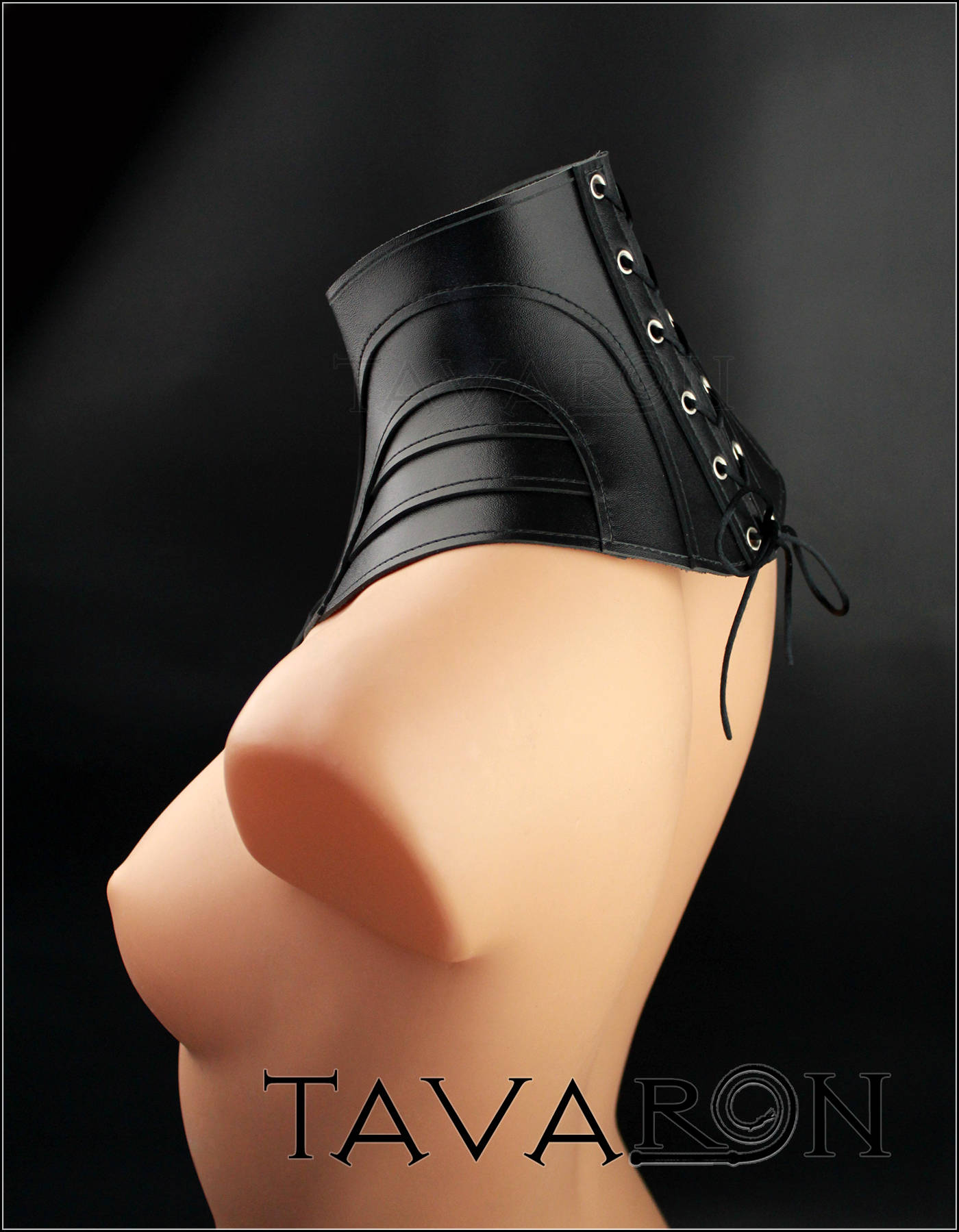 Leather posture collar