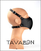 Leather respirator mask
