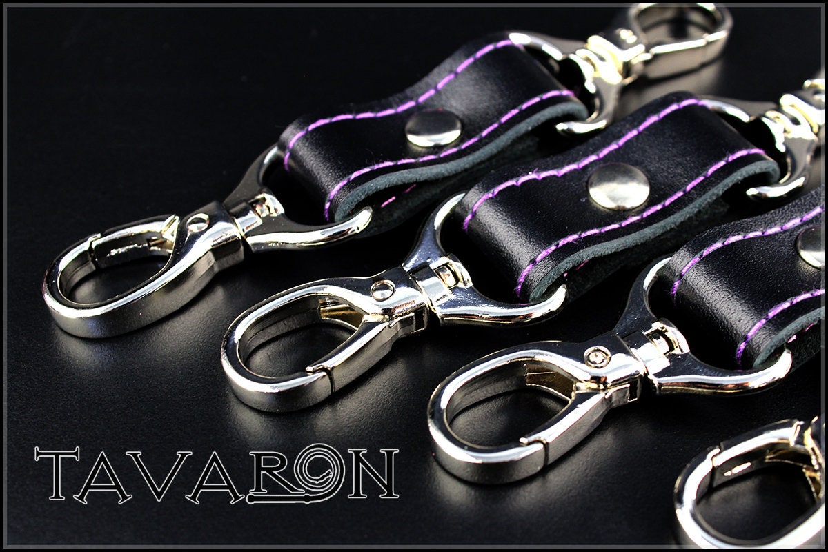 Leather restraints set with collar