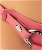 Sleek leather strapon harness