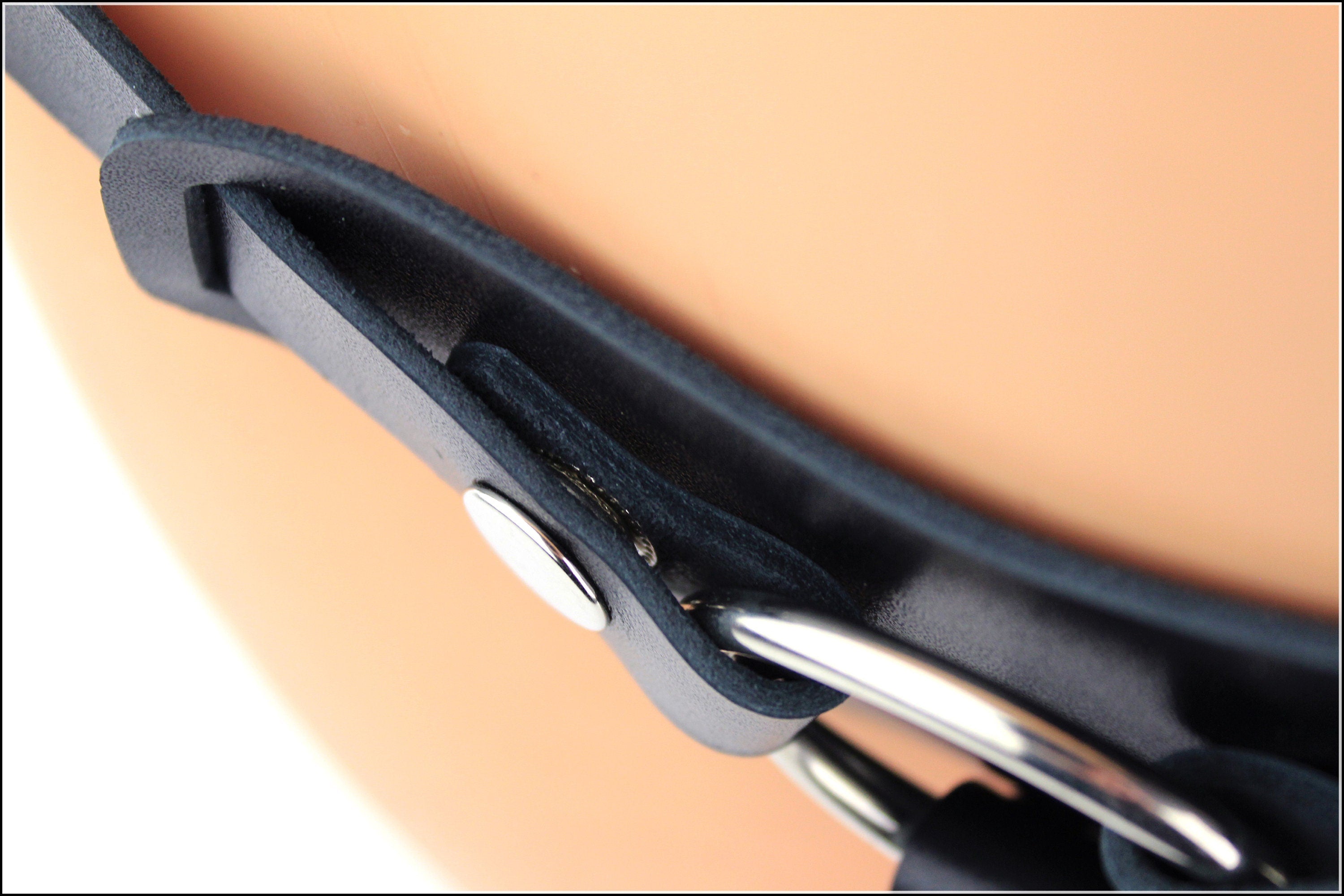 Sleek leather strapon harness