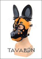 Leather african wild dog mask Hyena
