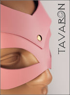 Pink leather cat mask